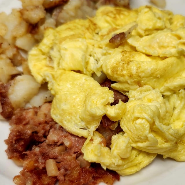Corned Beef Hash Breakfast.