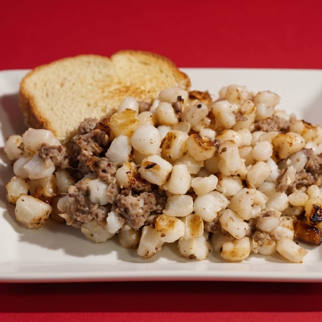 Hominy & Pudding.